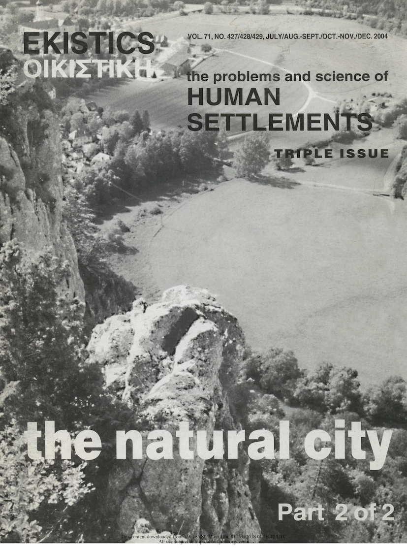 					View Vol. 71 No. 427-429 (2004): The Natural City - Part 2:  International issues of relevance to Canada
				